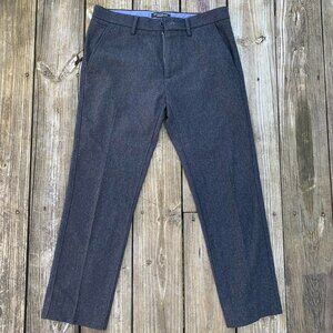 Charcoal Black Banana Republic Wool Dress Pants Kentfield Pant